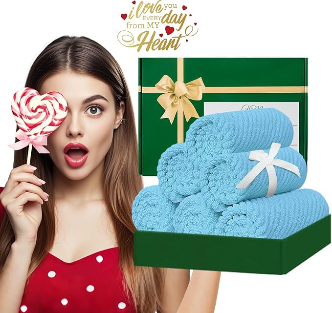 VOOVA & MOVAS Blue Washcloths - Image 5