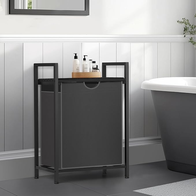 Laundry Sorter with Removable Bag, 16 Gallons Laundry Hamper with Adjustable - Image 3
