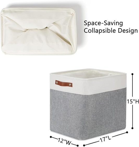 DULLEMELO Extra Large Storage Baskets, Fabric Storage Bins - Image 2