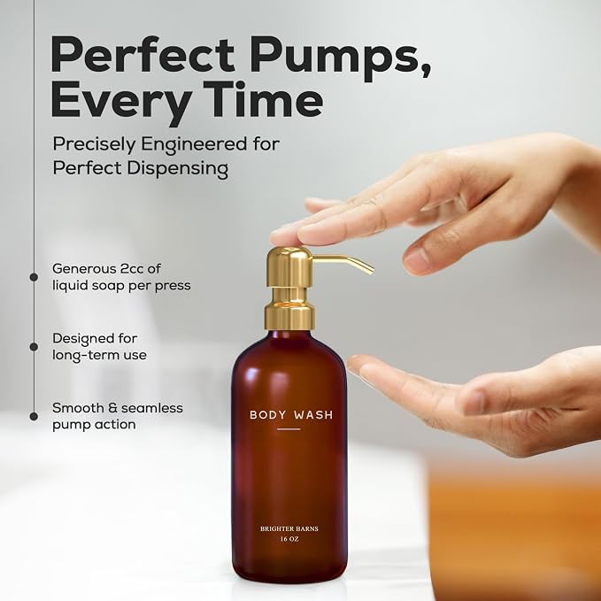 Luxury Shampoo and Conditioner Dispenser Set by Brighter Barns - Image 4