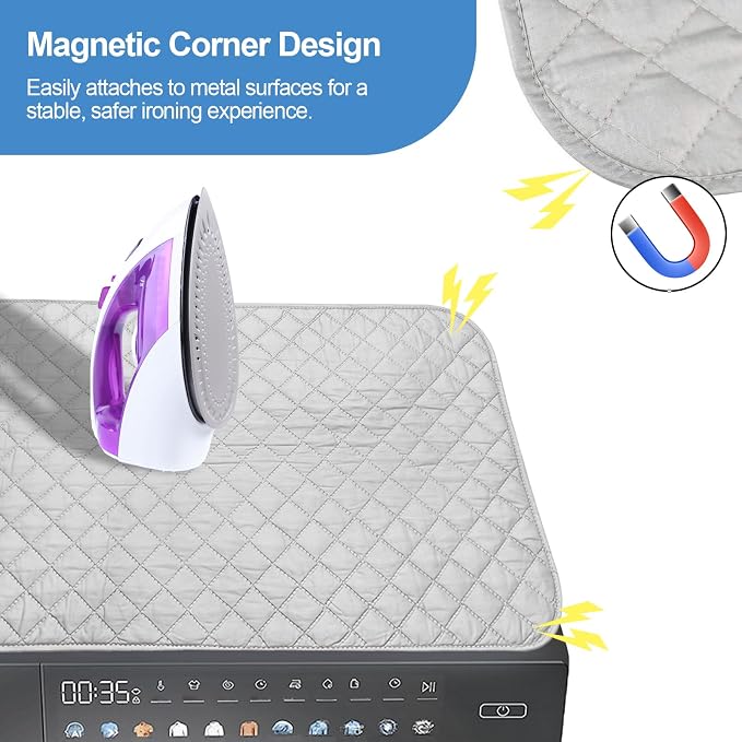 Magnetic Ironing Mat Blanket, Foldable Ironing Mat Portable Board, Iron Board - Image 3