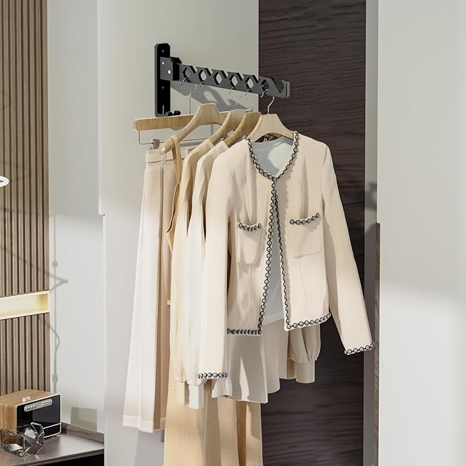 Wall Mounted Clothes Drying Rack, Wall Clothes Hanger Foldable, Laundry Hanger - Image 5