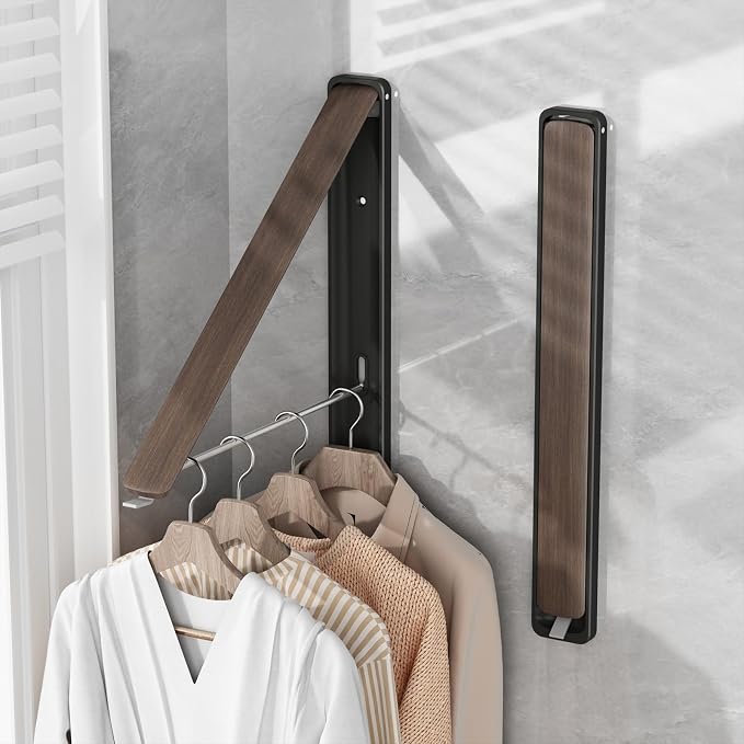 Clothes Drying Rack for Laundry Drying Rack Wall Mounted Clothes Hanger Rack by Dancrul