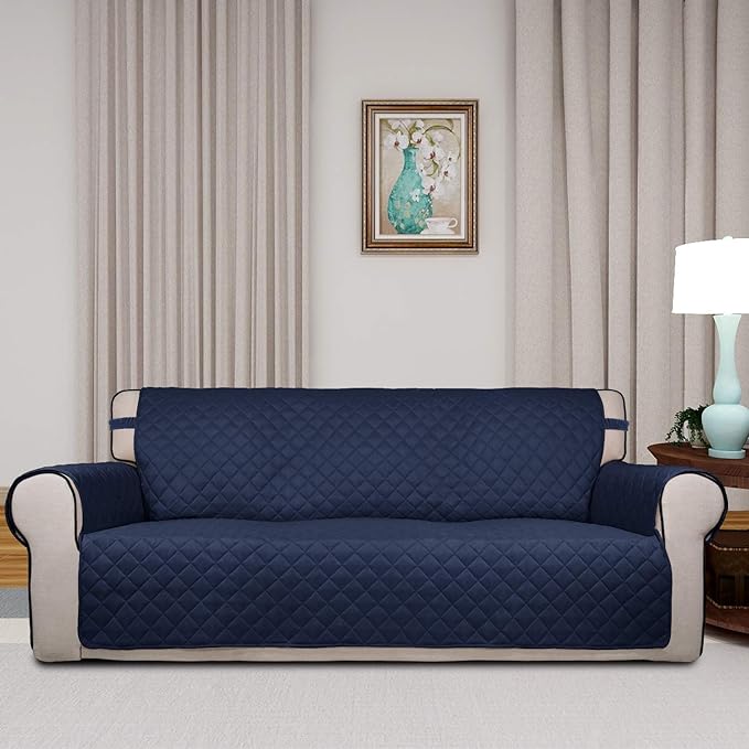 PureFit Reversible Quilted Sofa Cover, Water Resistant Slipcover Furniture - Image 2