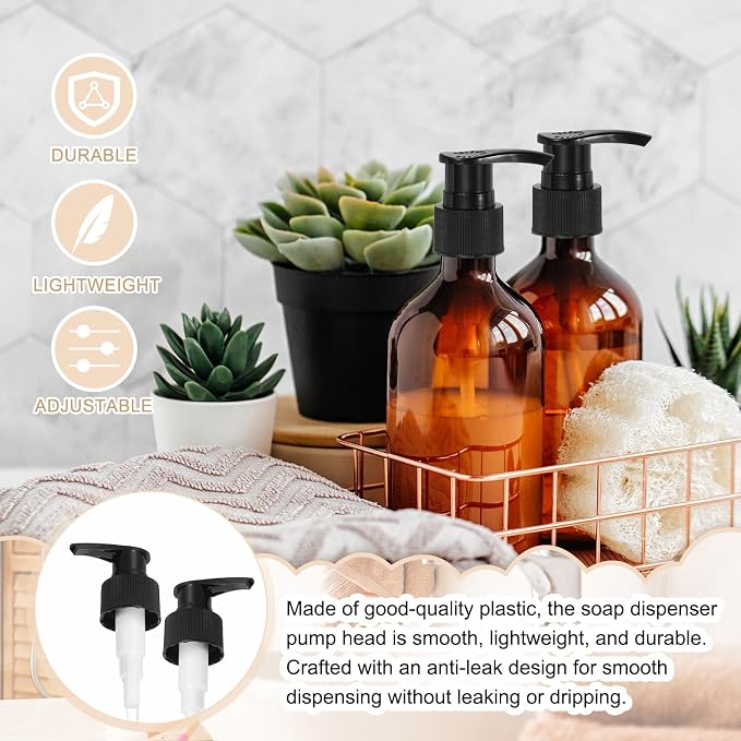 uxcell 16 Pcs Soap Dispenser Pump Heads Soap Dispensers Top Pumps Replacement - Image 4