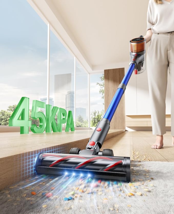 Cordless Vacuum Cleaner, 45Kpa 550W 60Mins Vacuum Cleaners - Image 2
