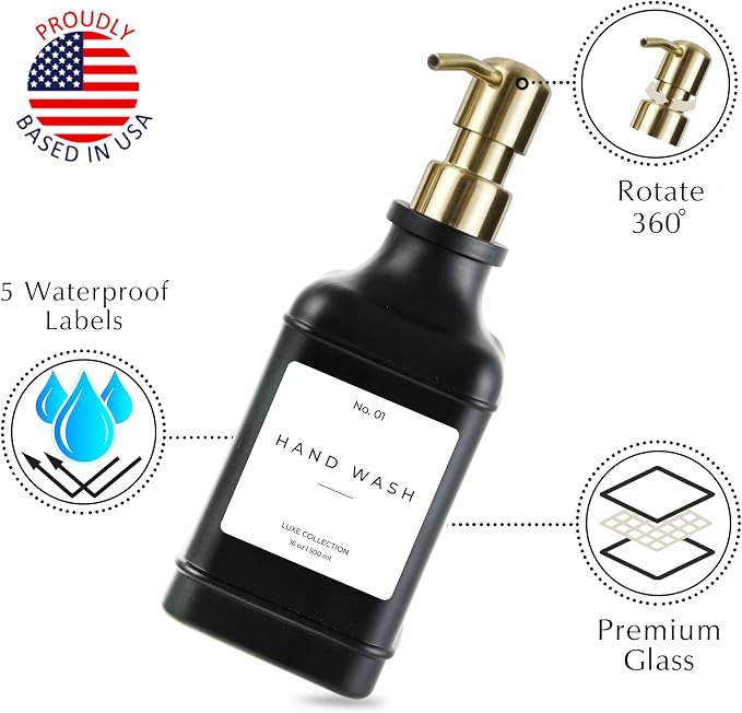 Emerson Essentials Soap Dispenser, Dish Soap Dispenser, Soap Bottle Dispenser - Image 2