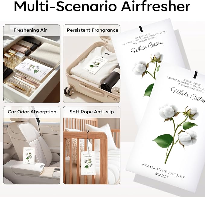 12 Packs Scent Sachets for Closet Clothes Storage - Image 3
