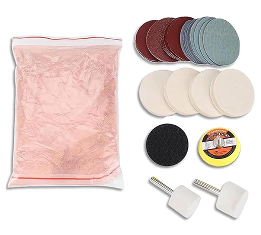 Windshield Scratch Remover Set Glass Polishing Kit Abrasive Discs Polish Pads by LiebeWH