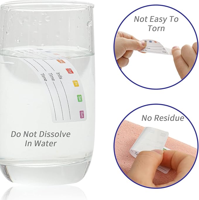 STARLIBOO Removable Freezer Labels, 1x3 Inch, Waterproof Oil Resistant Easy - Image 4