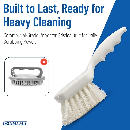 SPARTA 3662000 Flo-Pac Plastic Handle Utility Scrub Brush, Nylon Bristles - Image 6