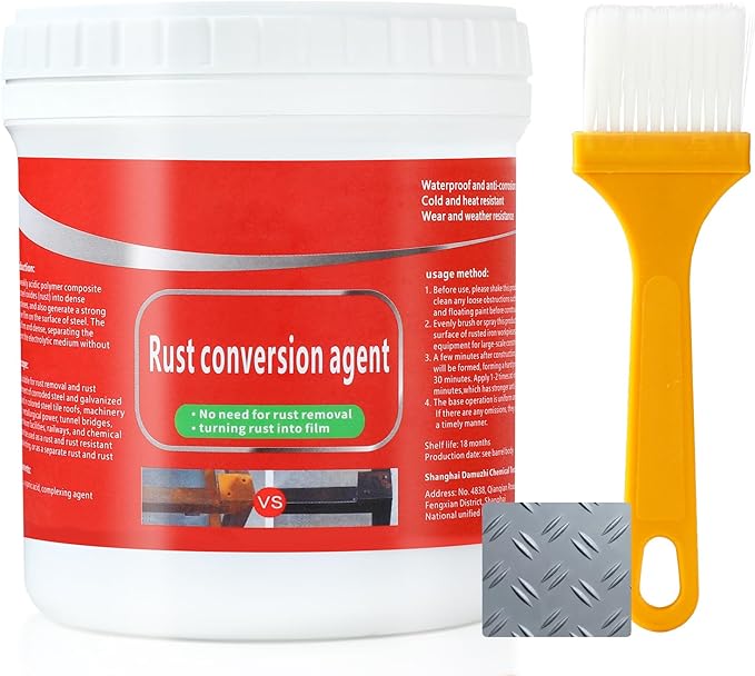 Water-Based Metallic Paint, Rust Removal Converter Metallic Paint, Rust Remover by TPTAL