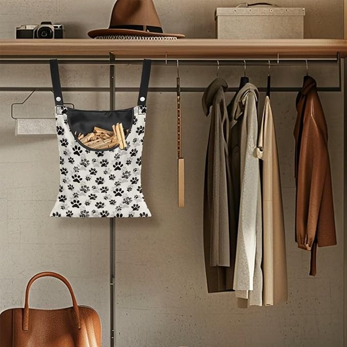 Dog Paw Print Clothespin Bag - Image 5