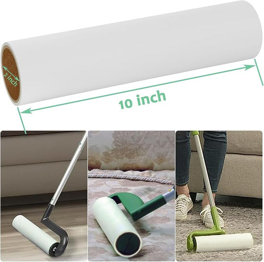 Large Lint Roller Refills 10 inch Wide Ultra Sticky Mega Roller Refills - Image 2