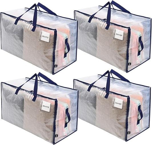 VENO 4 Pack Moving and Storage Bags, Heavy Duty, Alternative to Moving Boxes by Veno