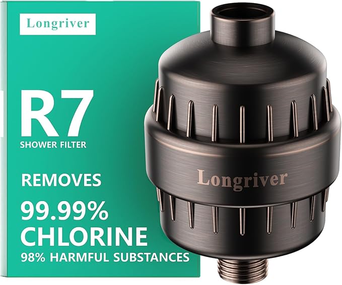 R7 Shower Filter High Put Shower Water Filter by DesignedforaSpa-LikeShower