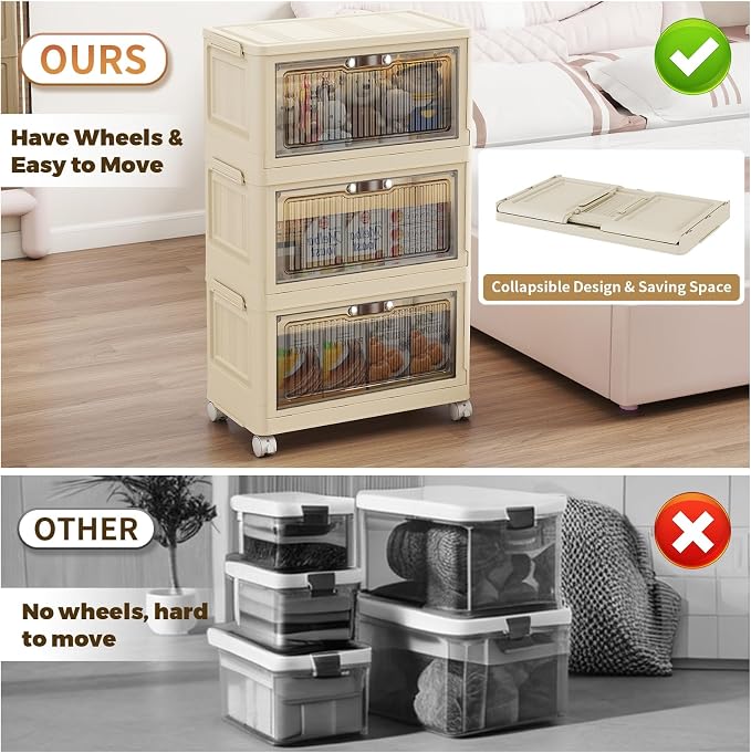 3 Tier - 34QT Storage Bins - Image 3