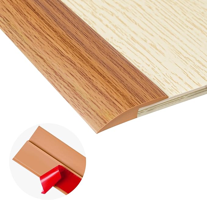 10Ft Carpet Floor Transition Strip, Self Adhesive Floor Edging Trim Strip by MYFAMIREA