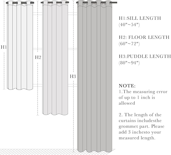 PONY DANCE Blue Thermal Blackout Curtains - Image 7