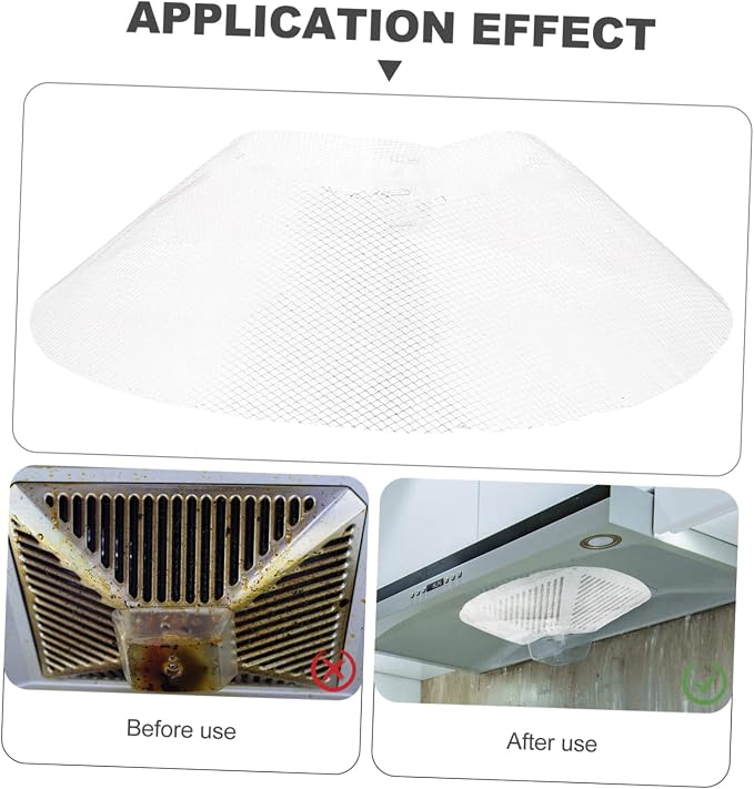 TEHAUX 10PCS Durable Range Hood Filters Bowl Shape Cooker Hood Accessories - Image 2