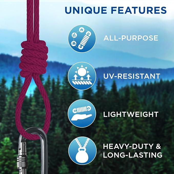 TECEUM Cotton Rope 3/16” – 50 FT – Strong All-Purpose Braided Rope – Natural - Image 4