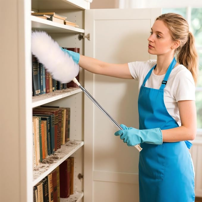 Extendable Lambswool Duster 29-110 Inch, Anti-Static Flexible Head, Stainless - Image 6