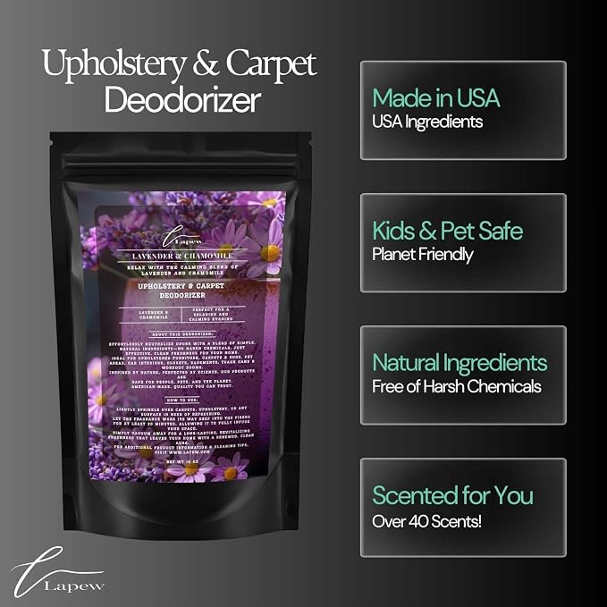 Lavender Chamomile Carpet Freshener Powder: Powerful Odor Eliminator - Image 6