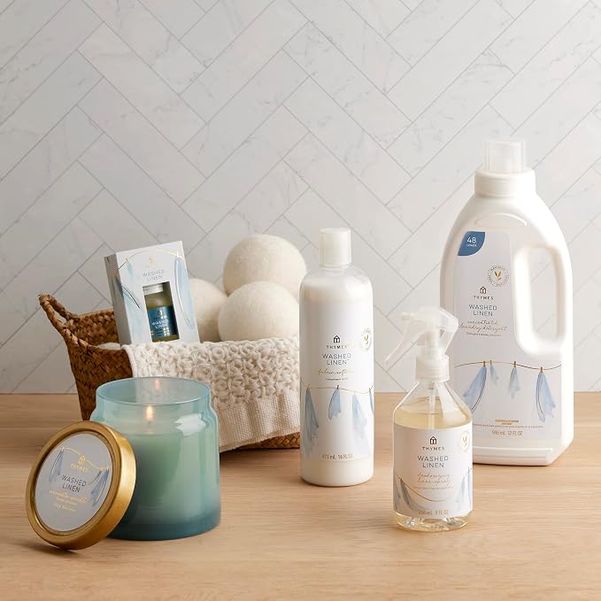 Thymes Wool Dryer Balls Set – Includes 3 Wool Laundry Balls + 1 Scented Laundry - Image 6