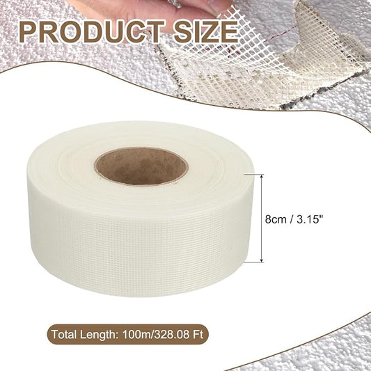 PATIKIL Drywall Repair Mesh Tape, 3 inch x 328 ft Fiberglass Repair Patch - Image 2