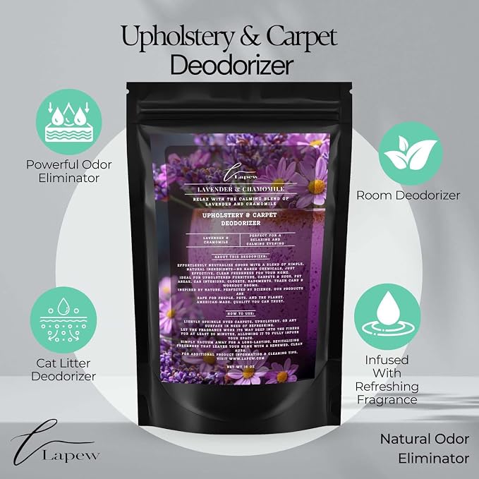 Lavender Chamomile Carpet Freshener Powder: Powerful Odor Eliminator - Image 4