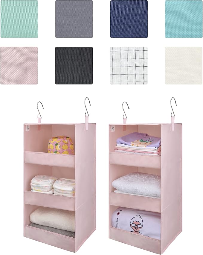 GRANNY SAYS 3 Shelf Hanging Closet Organizers and Storage, Collapsible Closet - Image 7