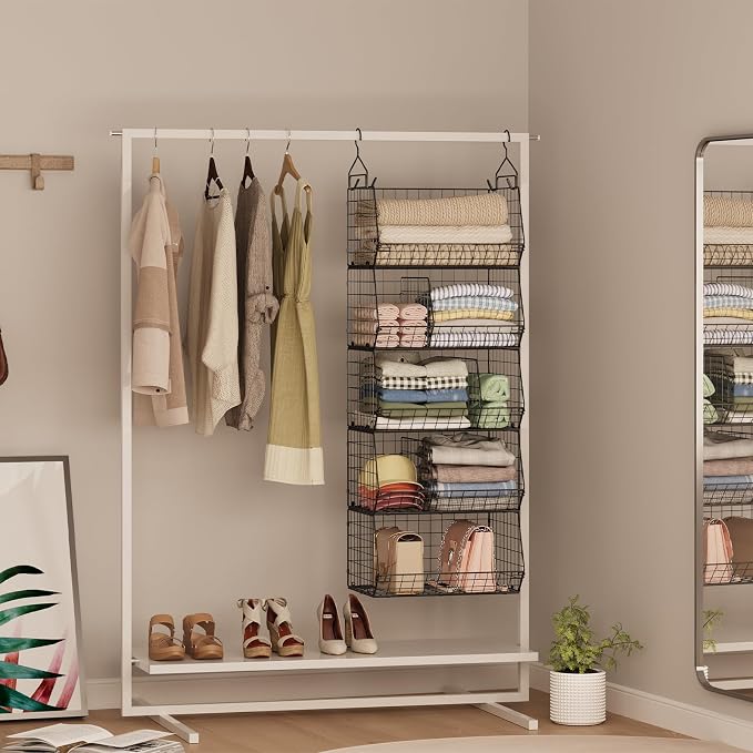 5 Tier Extra Large Closet Hanging Organizer - Image 6