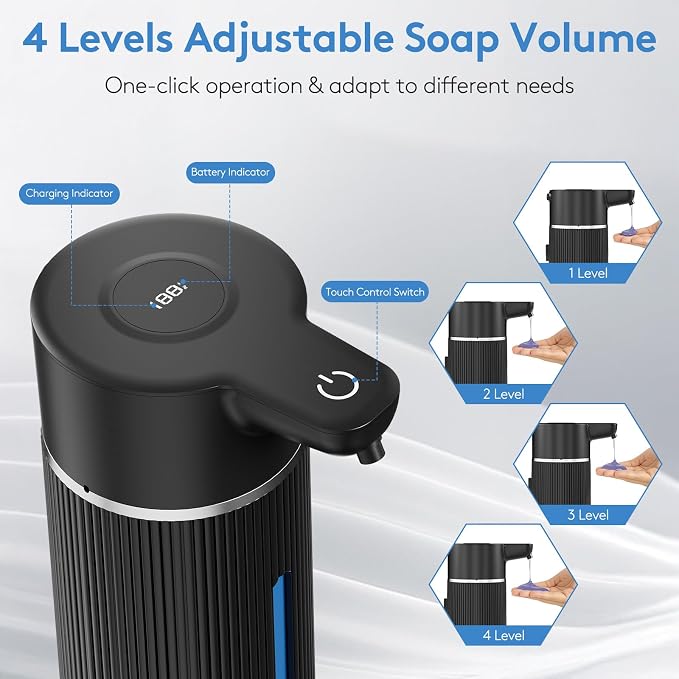 Automatic Soap Dispenser Touchless, 14.2oz/420ml Dish Hand Soap Dispenser - Image 5