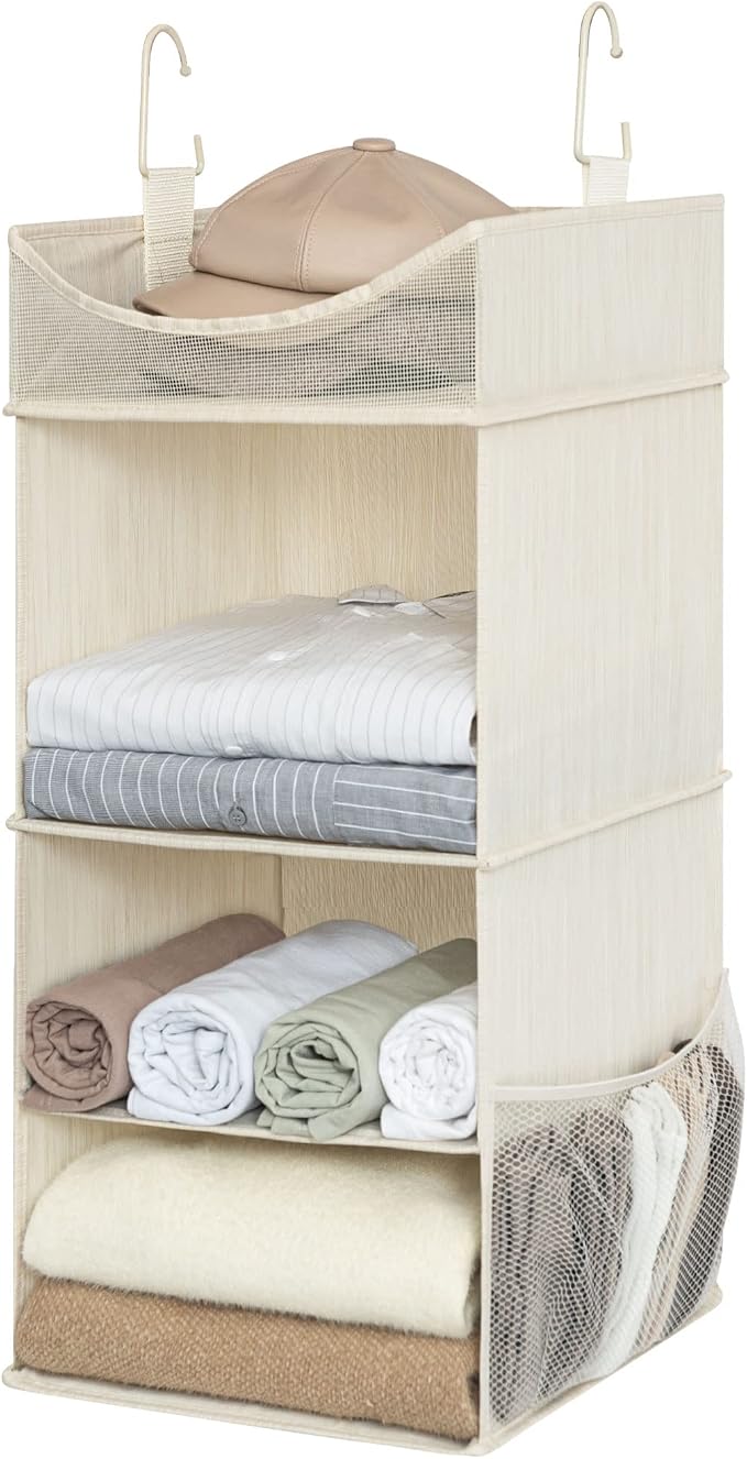 StorageWorks 3-Shelf Hanging Closet Organizer, Adjustable Hanging Closet by StorageWorks