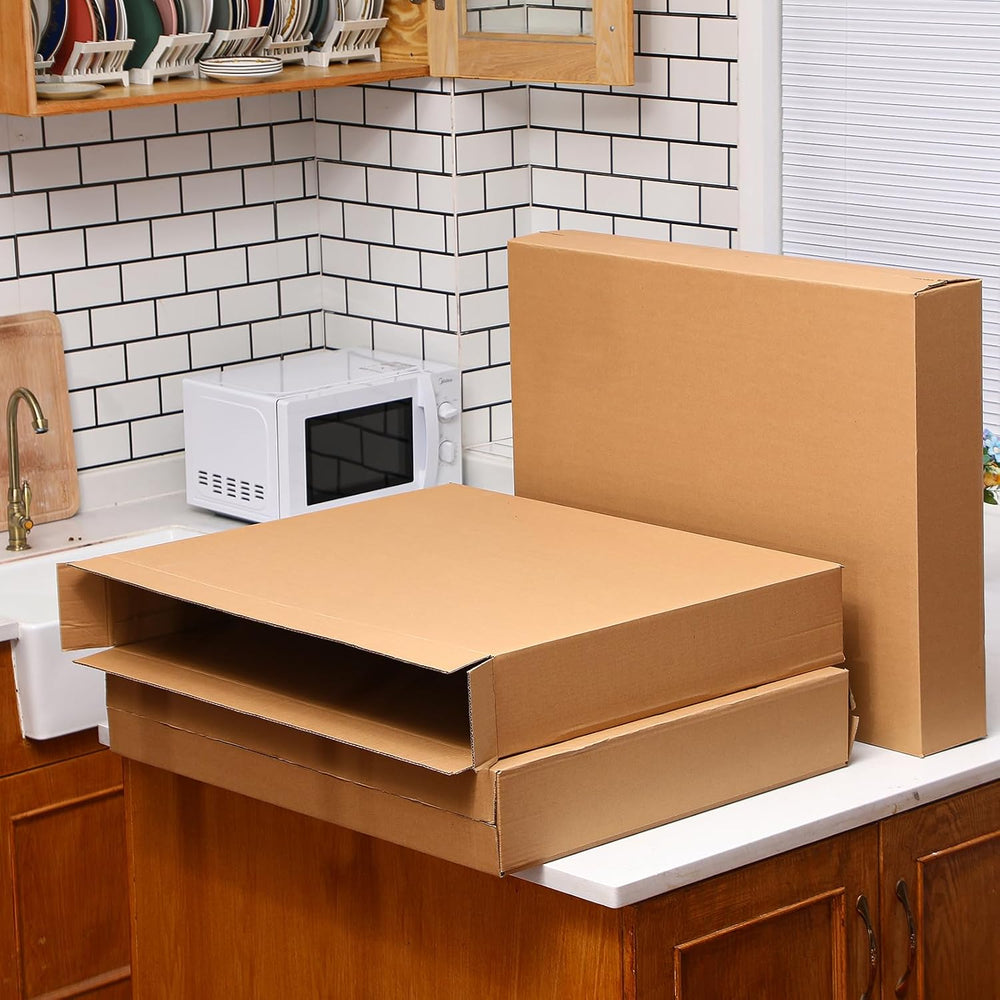 Feifeiya 15 Pack Side Loading Box 30"l x 5"w x 24"h, Corrugate...