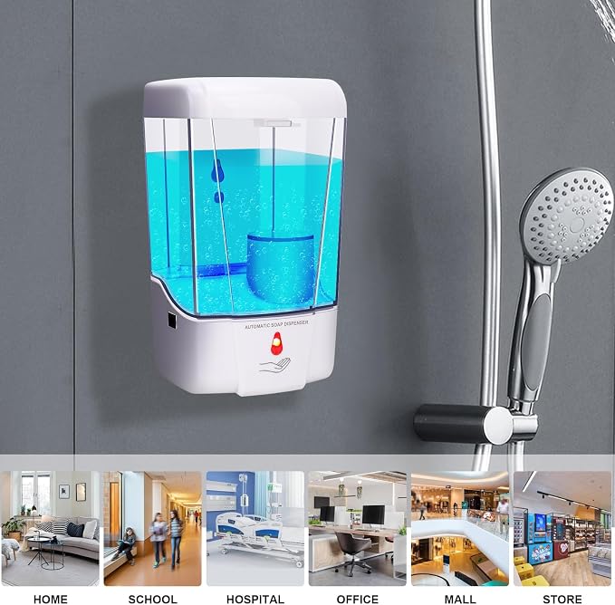 Automatic Soap Dispenser Wall Mounted: 700ml/23.7oz Commercial Hand Soap - Image 5
