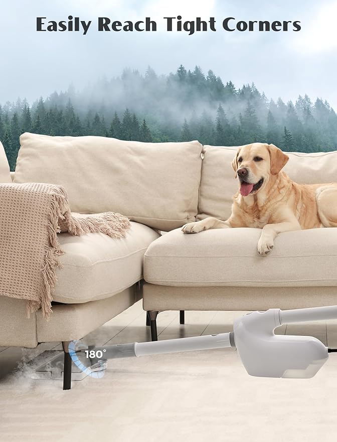 10-in-1 Steam Mop with Detachable Handheld Steamer, 10s Heat-Up, 2-Level Control - Image 6