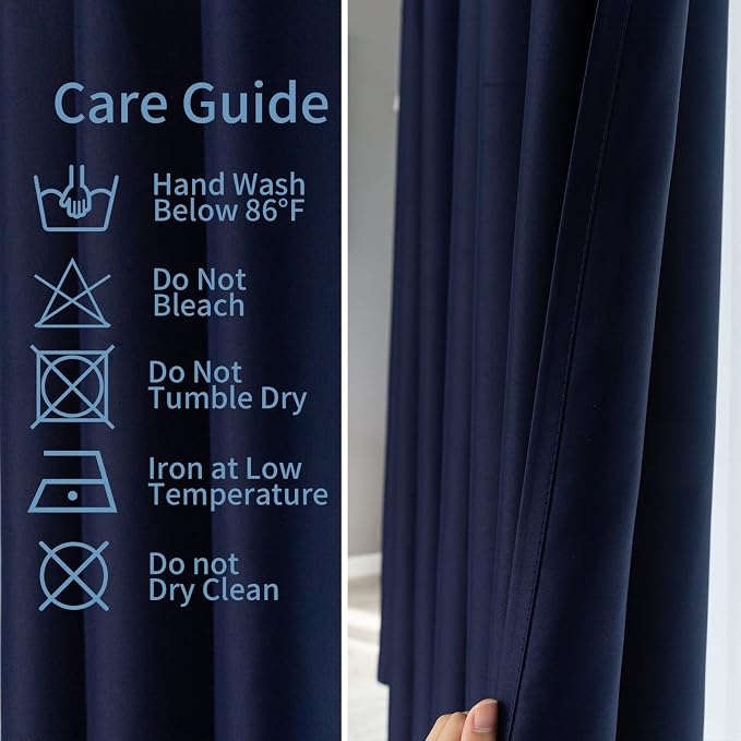 Cafe Kitchen Curtains 36 Inches Long 2 Panels, Short Black Out Curtain - Image 5