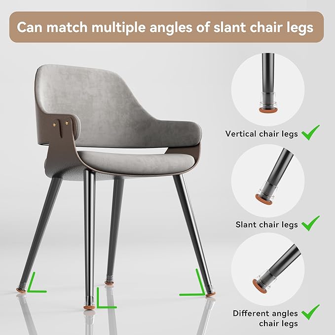 24PCS Upgraded Silicone Chair Leg Floor Protectors - Image 5