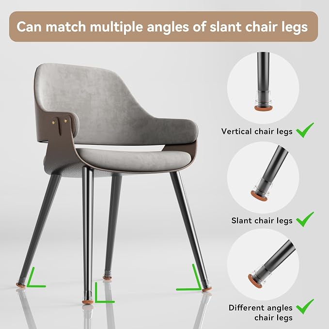 24PCS Extra Small Chair Leg Floor Protectors - Image 5