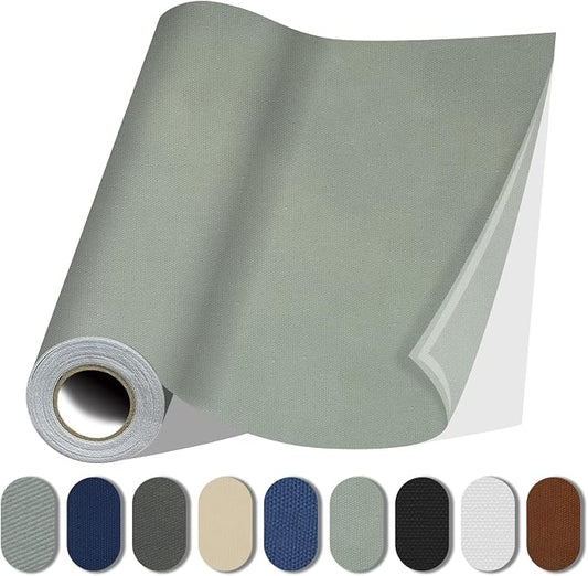 Fabric Repair Patches, 17X79 Inch Canvas Self-Adhesive Fabric Patches Tape by Lifeshoon