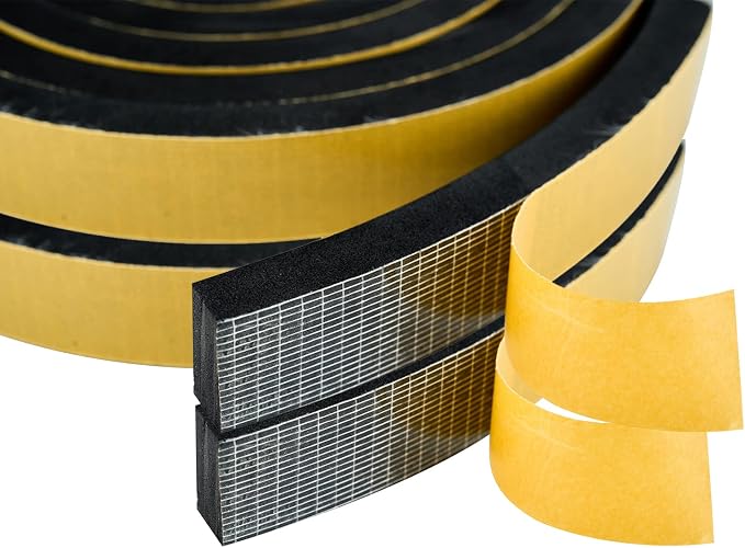 High Density Foam Weather Stripping Door Seal Strip Insulation Tape Roll by DualplexTalvania