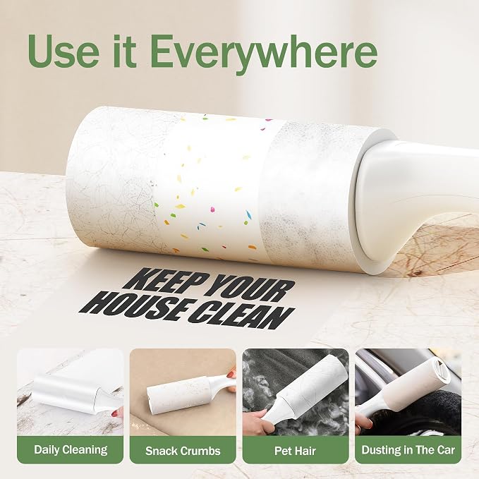 Extra Sticky Lint Roller for Pet Hairs 100 Sheets Lint Rollers - Image 5