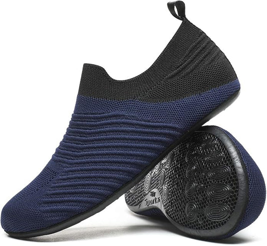 Adult Indoor House Slippers Socks Lightweight Non Slip Grip House Home Shoes by CanLeg