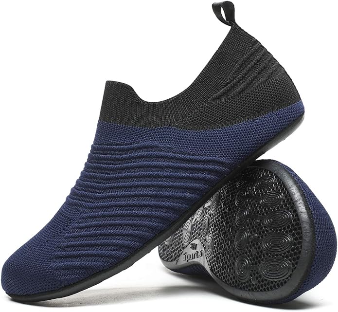 Adult Indoor House Slippers Socks Lightweight Non Slip Grip House Home Shoes by CanLeg