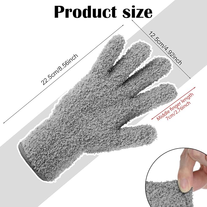 Plant Dusting Gloves, Microfiber Dusters - Image 2
