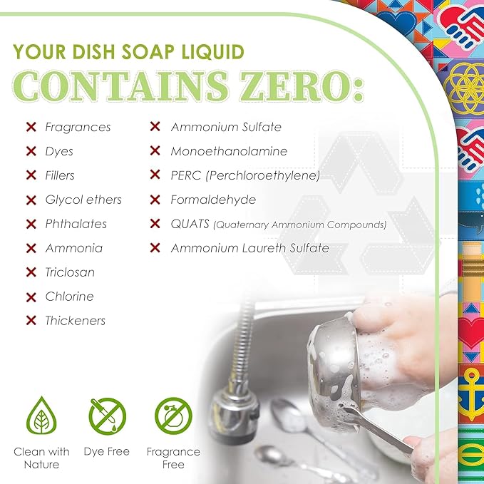 Truly Free Natural Concentrated Dish Detergent Dishwashing Liquid | Plant-Based - Image 5