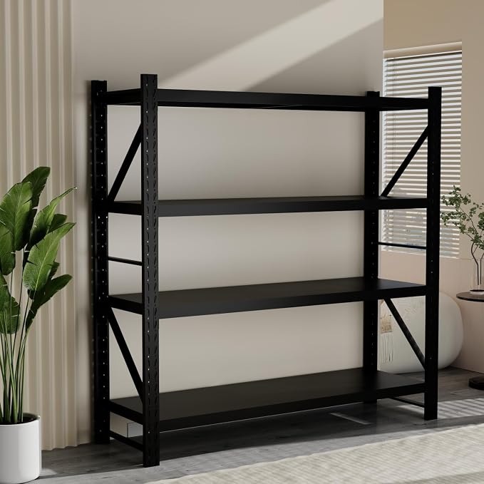 Storage Shelves Heavy Duty, Metal Garage Shelving Units, 4 Tier Storage Rack by Unknown