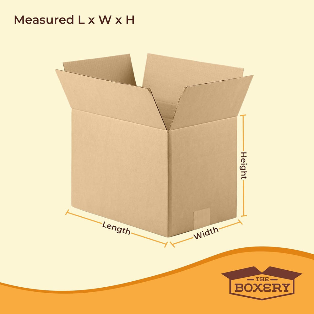 The Boxery 4"x4"x24" Corrugated Cardboard Boxes 100-Pack