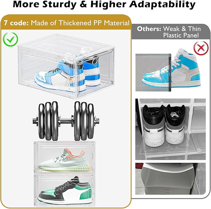 Thicken & Sturdy Clear Shoe Storage Organizer - Image 5